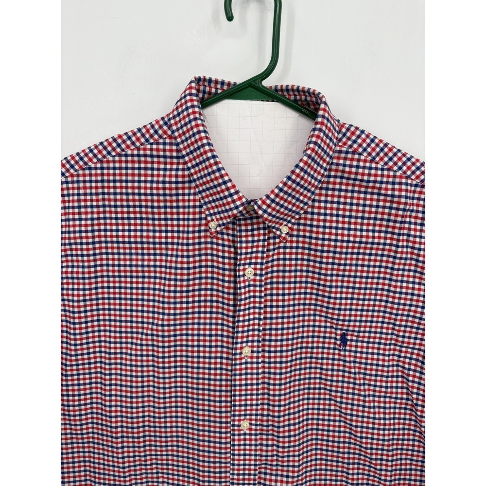 Ralph Lauren Men's Classic Fit Performance Checked Button Down Shirt, XXL - Picture 4 of 8